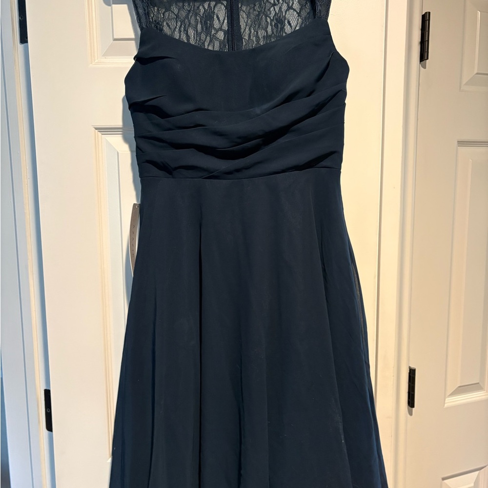 Azazie Vina Dark Navy Dress